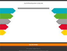 Tablet Screenshot of korinthenkacker-club.de